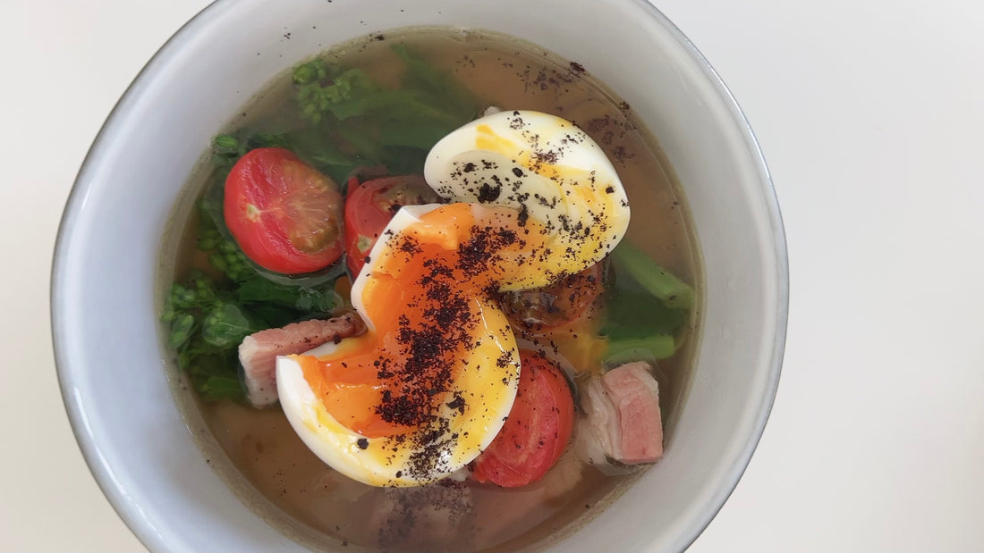 菜の花の春を感じるスープ